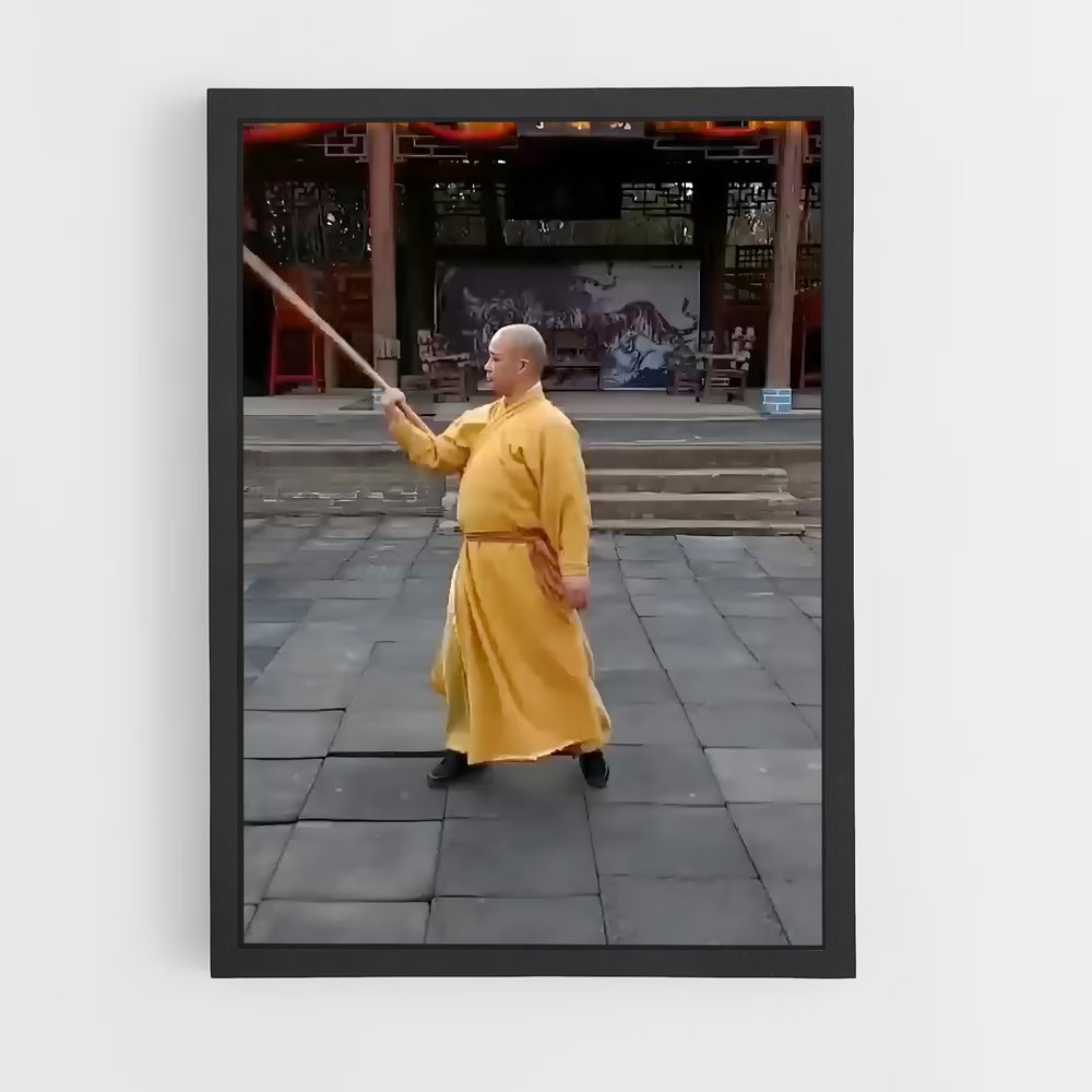 Poster Le Sage de Shaolin – affiche Kung Fu (vue 2)